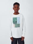 John Lewis Kids' Club 1964 Graphic Long Sleeve Top, Cream