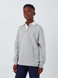 John Lewis Kids' Pocket Rugby Sweatshirt, Grey