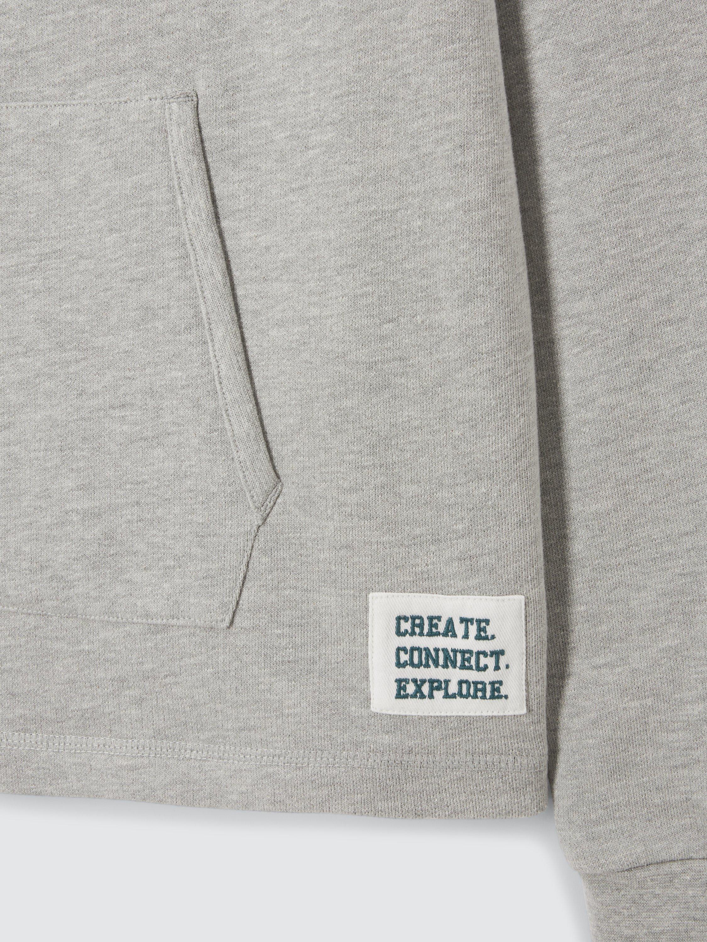 Product image 6 of 6, which shows John Lewis Kids' Pocket Rugby Sweatshirt, Grey, 11 years