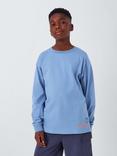 John Lewis Kids' Court Graphic Long Sleeve Top, Blue