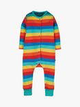 Frugi Baby Riley Organic Cotton Striped Romper, Multi