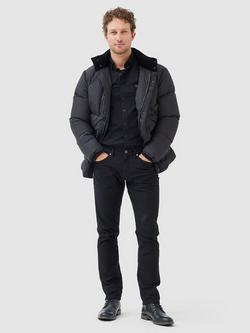 Rodd & Gunn Gunn Oxford Cotton Slim Fit Long Sleeve Shirt - view 2, Onyx