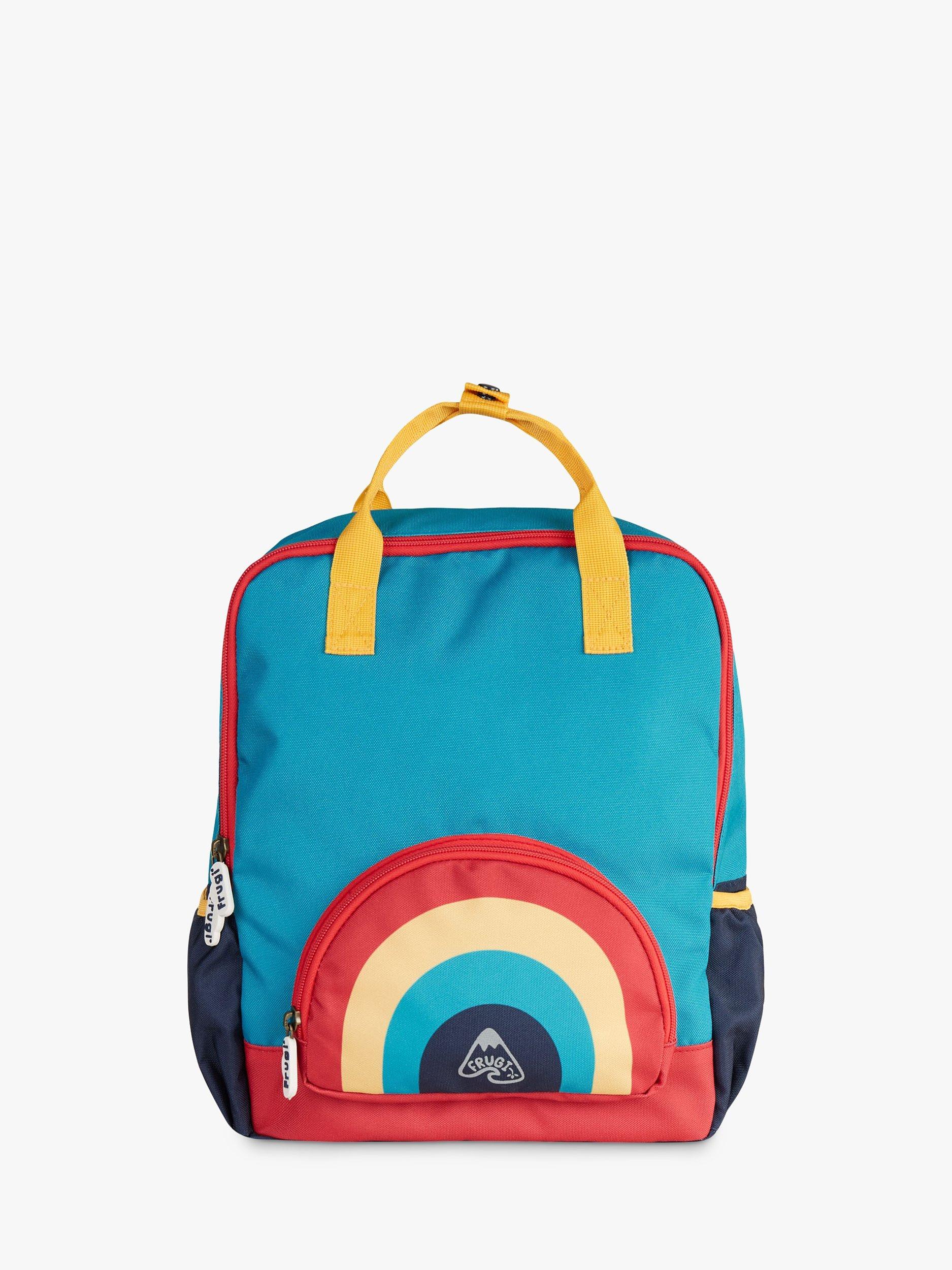 Product image 1 of 5, which shows Frugi Kids' Ramble Rainbow Backpack, Multi, One Size