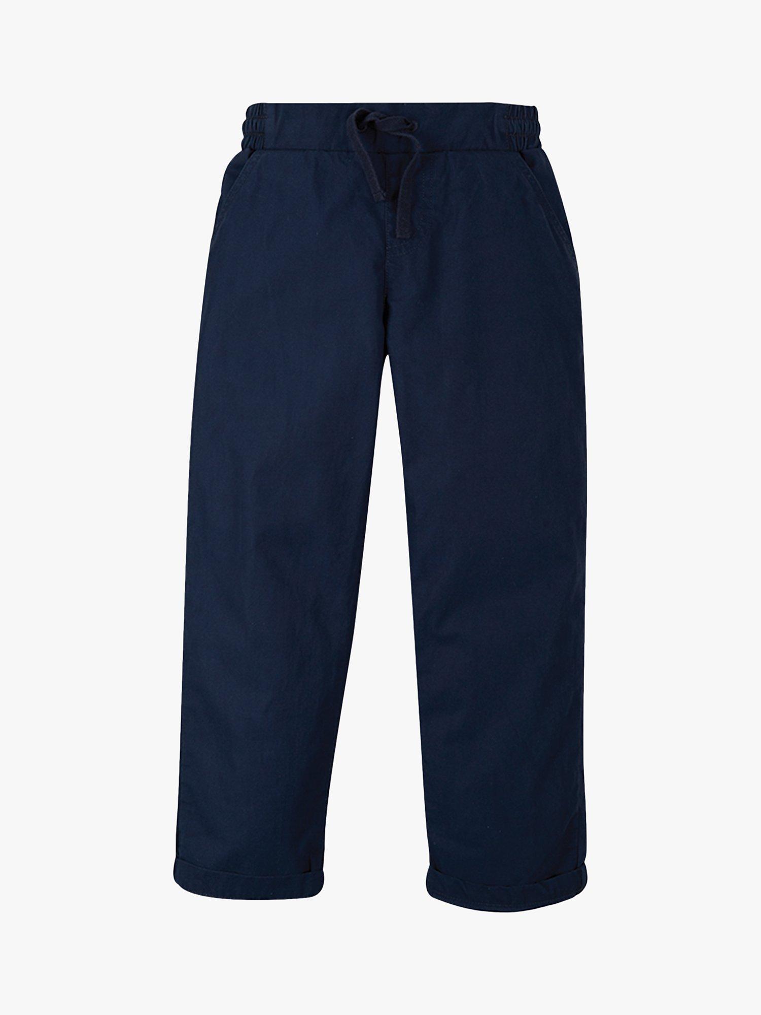 Product image 1 of 2, which shows Frugi Kids' Everywhere Organic Cotton Chinos, Indigo, 4-5 years