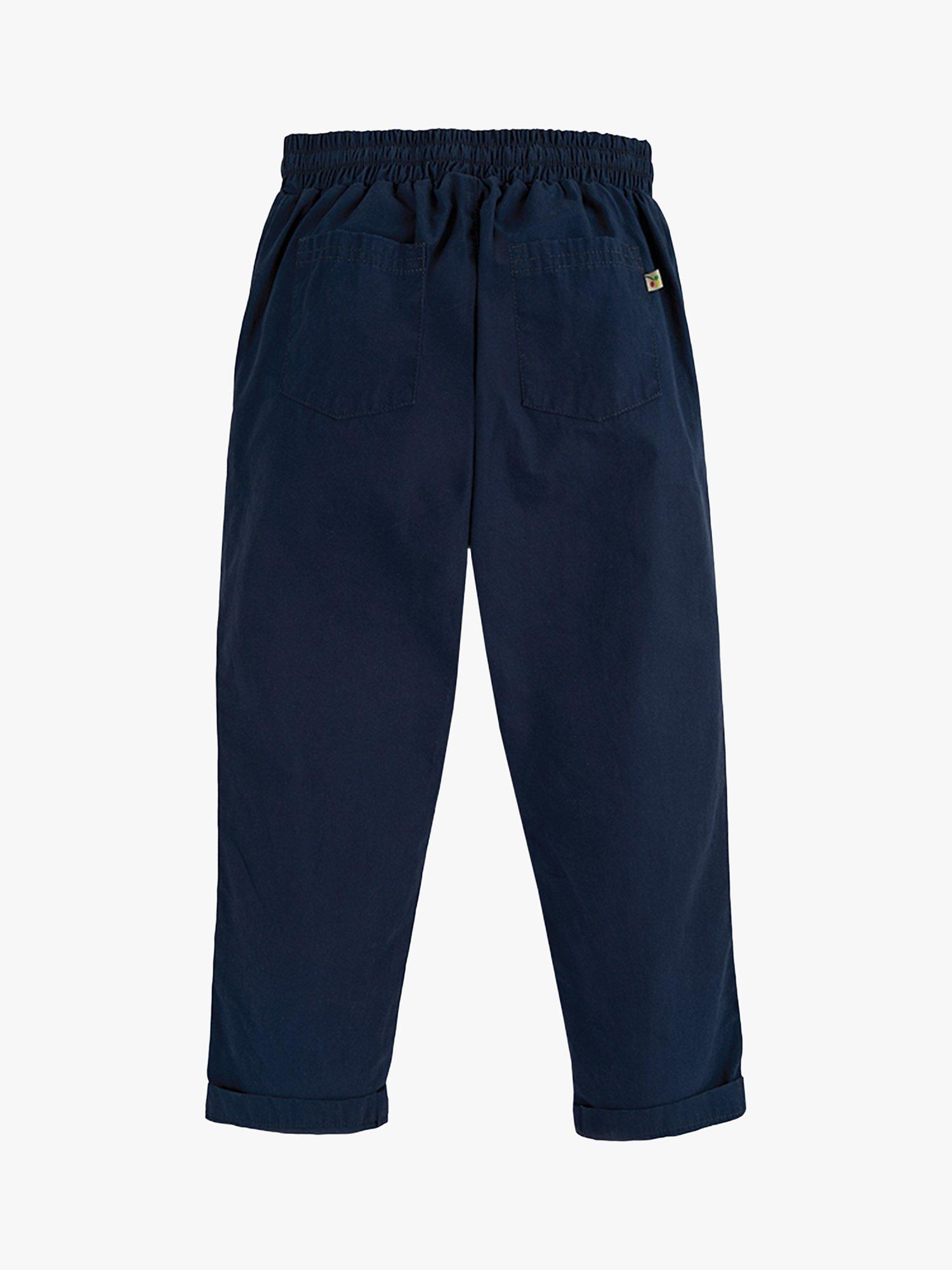 Product image 2 of 2, which shows Frugi Kids' Everywhere Organic Cotton Chinos, Indigo, 4-5 years