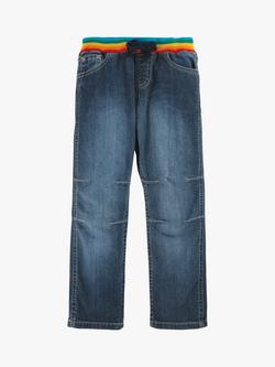 Frugi Kids' Cody Comfy Cotton Blend Jeans, Light Wash, Light Wash