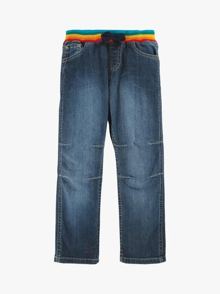 Frugi Kids' Cody Comfy Cotton Blend Jeans, Light Wash, Light Wash