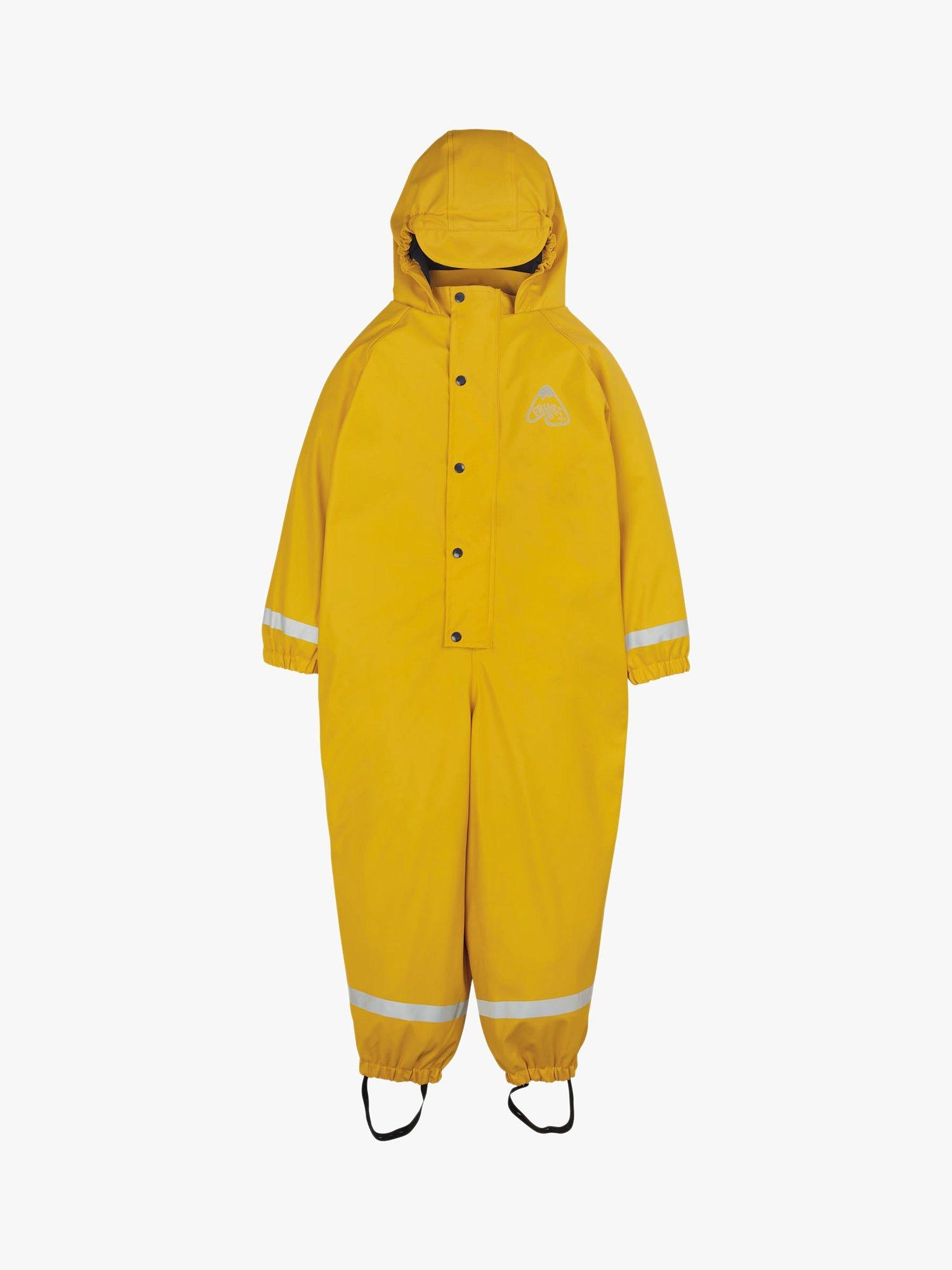 Product image 1 of 5, which shows Frugi Kids' Puddle Buster Waterproof All in One, Bumblebee, 4-5 years