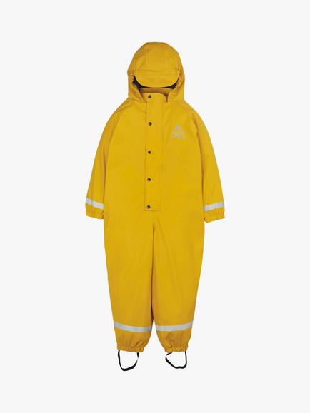Frugi Kids' Puddle Buster Waterproof All in One, Bumblebee, Bumblebee