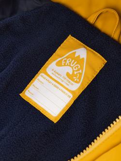 Frugi Kids' Puddle Buster Waterproof All in One, Bumblebee - view 2, Bumblebee