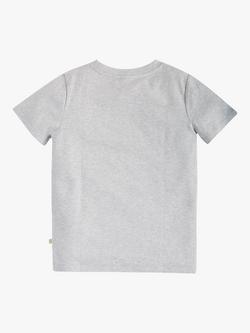 Frugi Kids' Magic Number 8 Organic Cotton Bike Track T-shirt, Grey Marl/Multi - view 2, Grey Marl/Multi