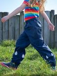 Frugi Kids' Rain or Shine Waterproof Trousers, Indigo