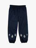 Frugi Kids' Rain or Shine Waterproof Trousers, Indigo