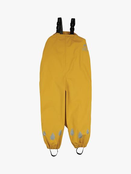 Frugi Kids' Puddle Buster Waterproof Trousers - view 2, Bumble Bee