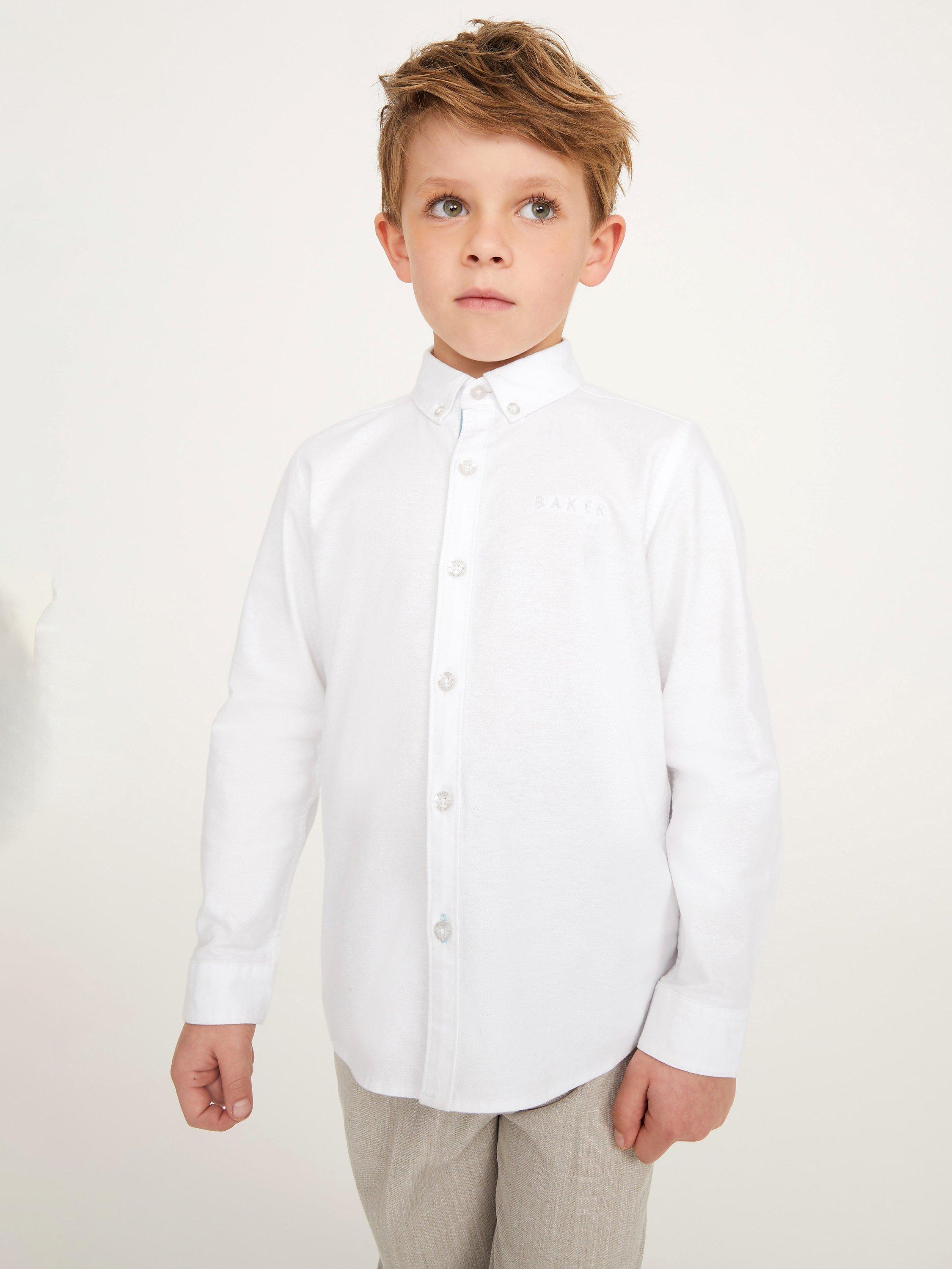 Ted Baker Kids' Classic Oxford Shirt, White