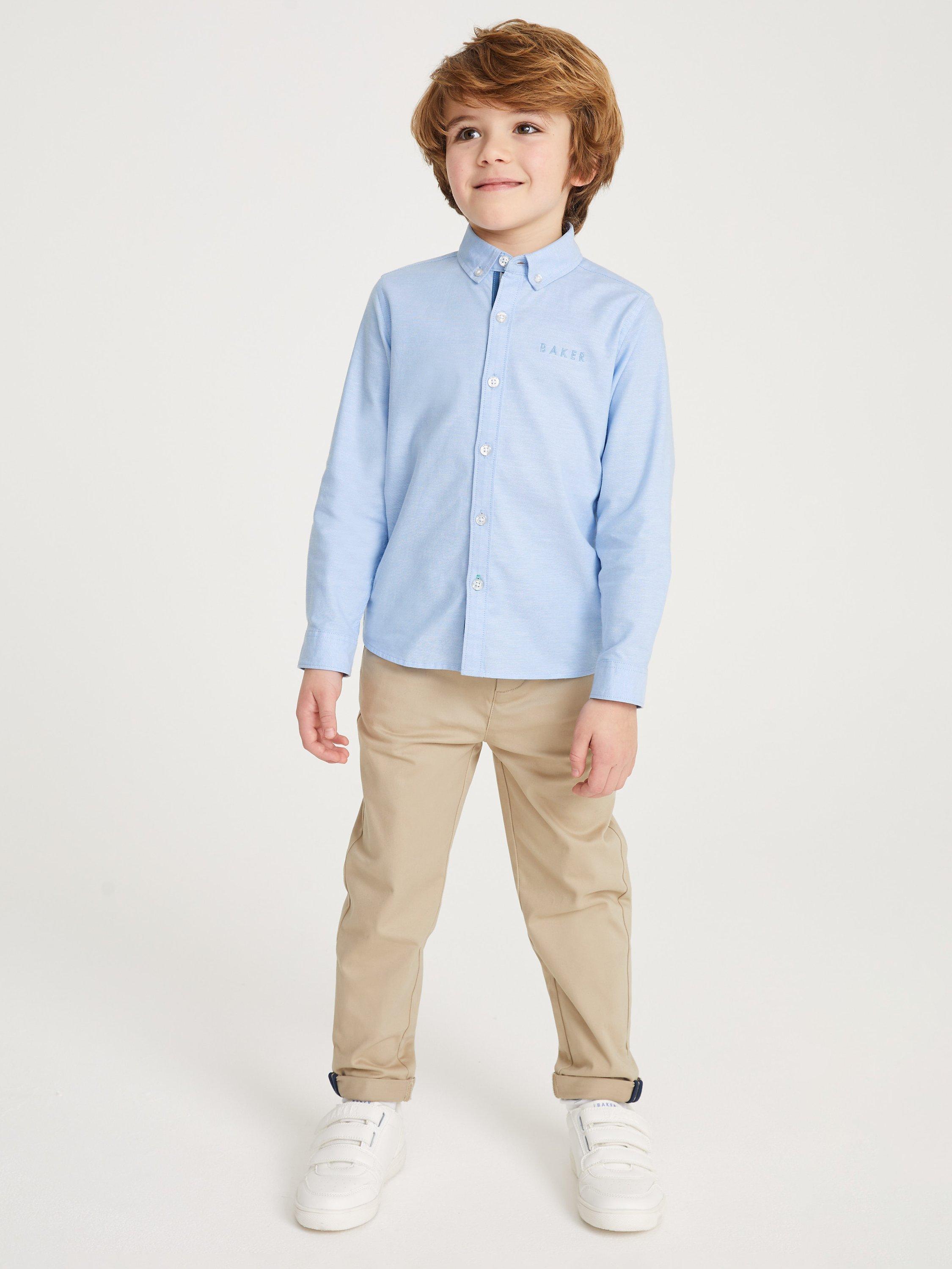 Ted Baker Kids' Classic Oxford Shirt, Blue