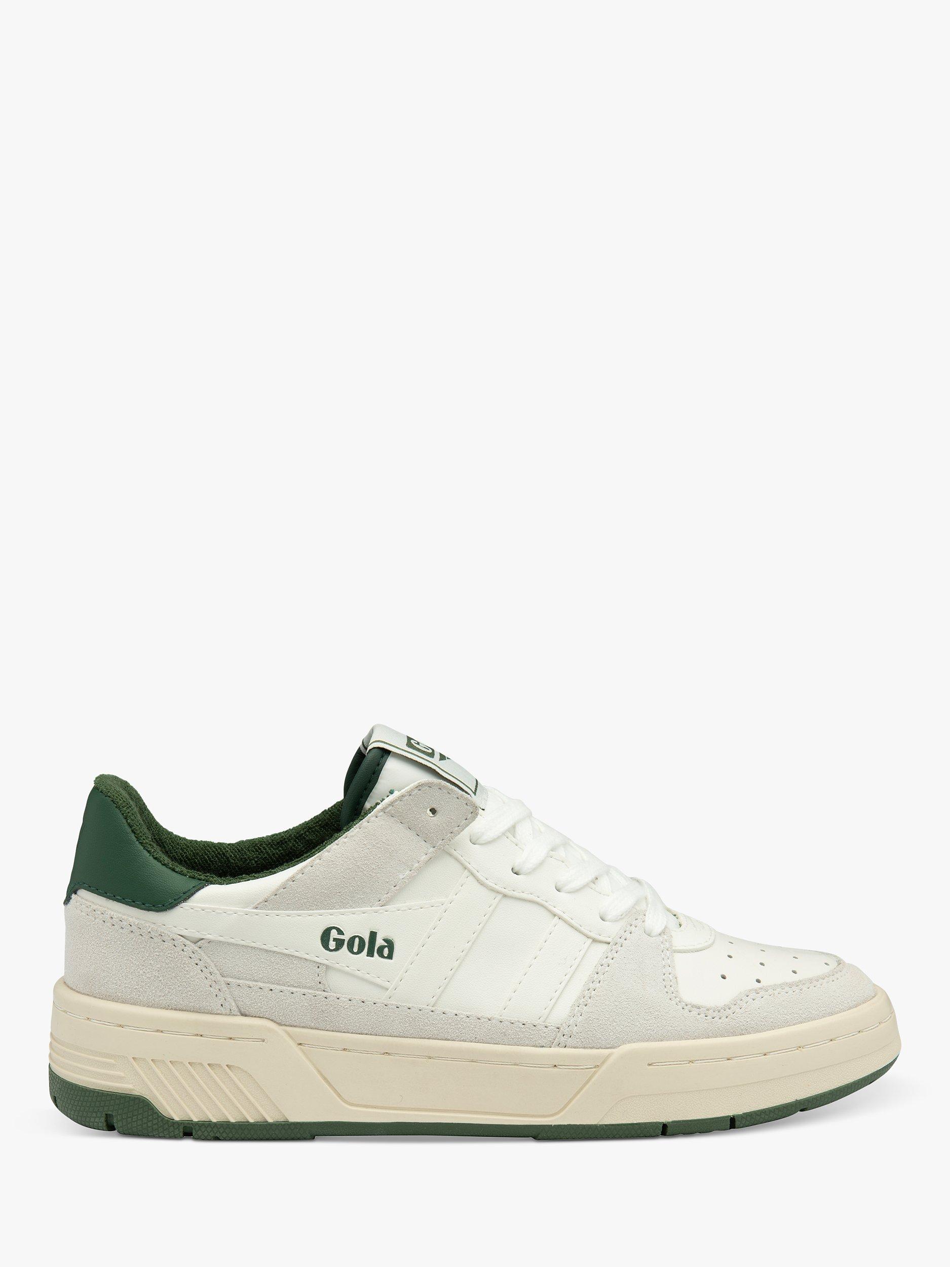 Gola Classics Allcourt '86 Leather Trainers, White/Evergreen, 3