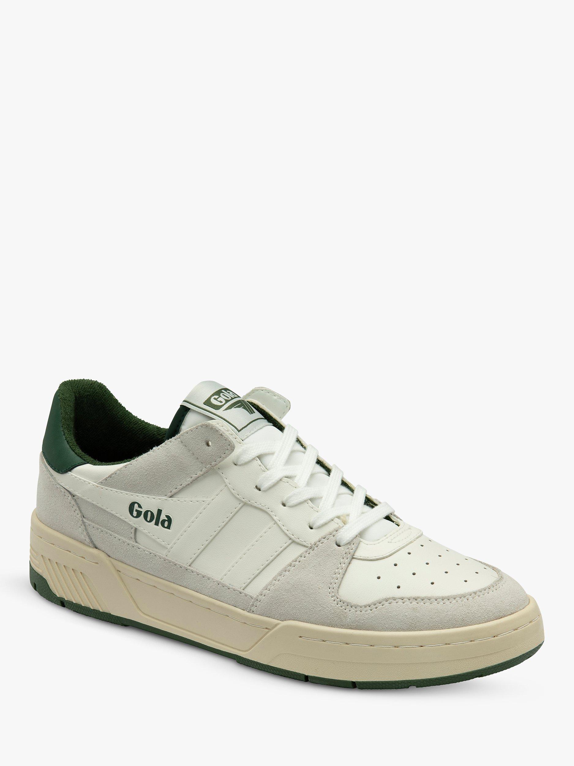 Gola Classics Allcourt '86 Leather Trainers, White/Evergreen, 3