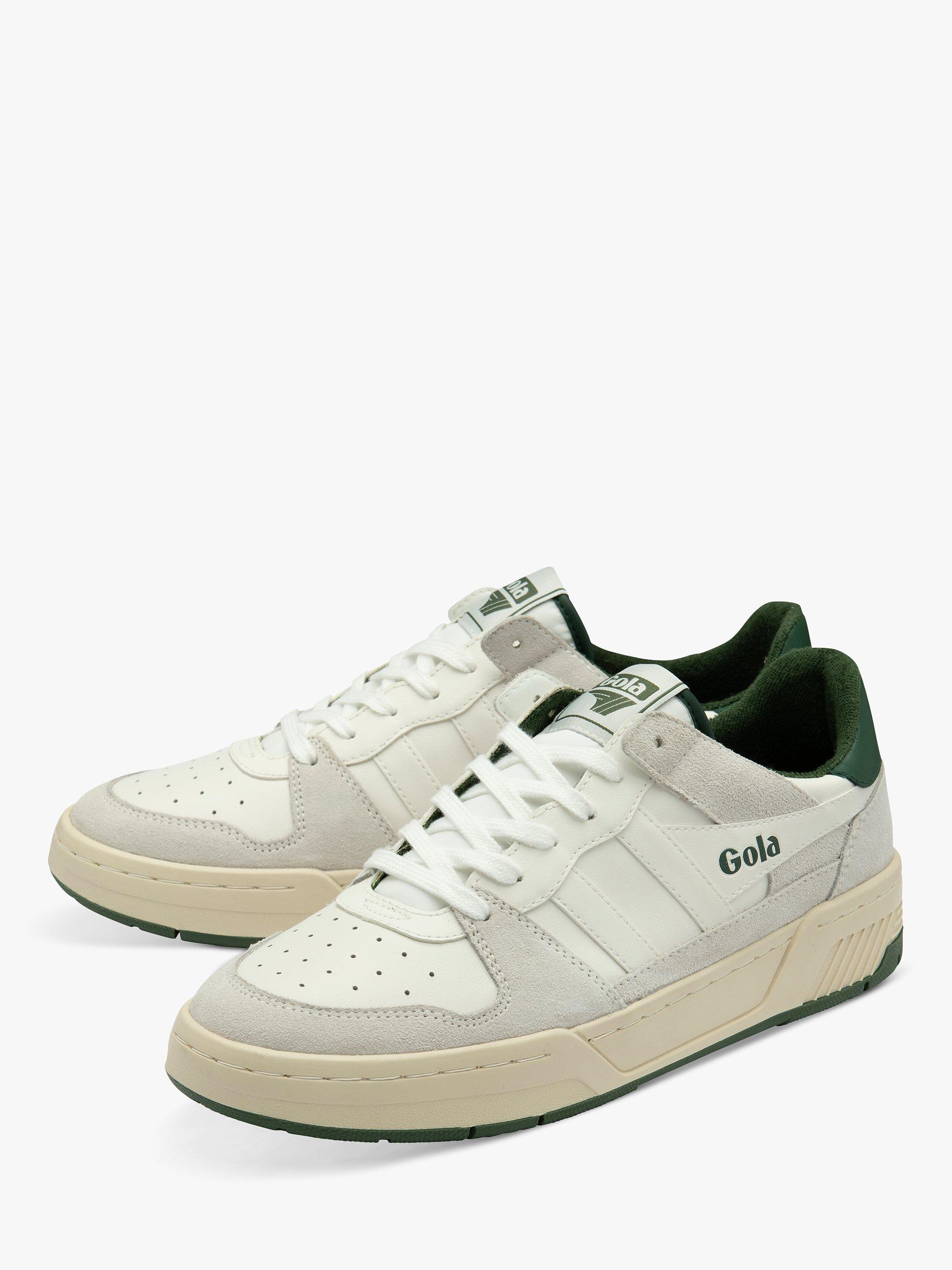 Gola Classics Allcourt '86 Leather Trainers, White/Evergreen, 3