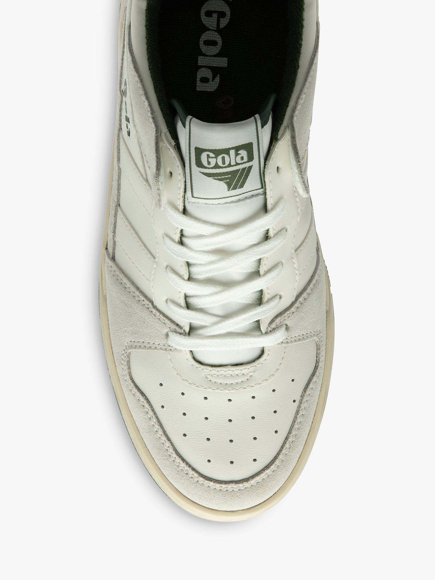 Gola Classics Allcourt '86 Leather Trainers, White/Evergreen, 3