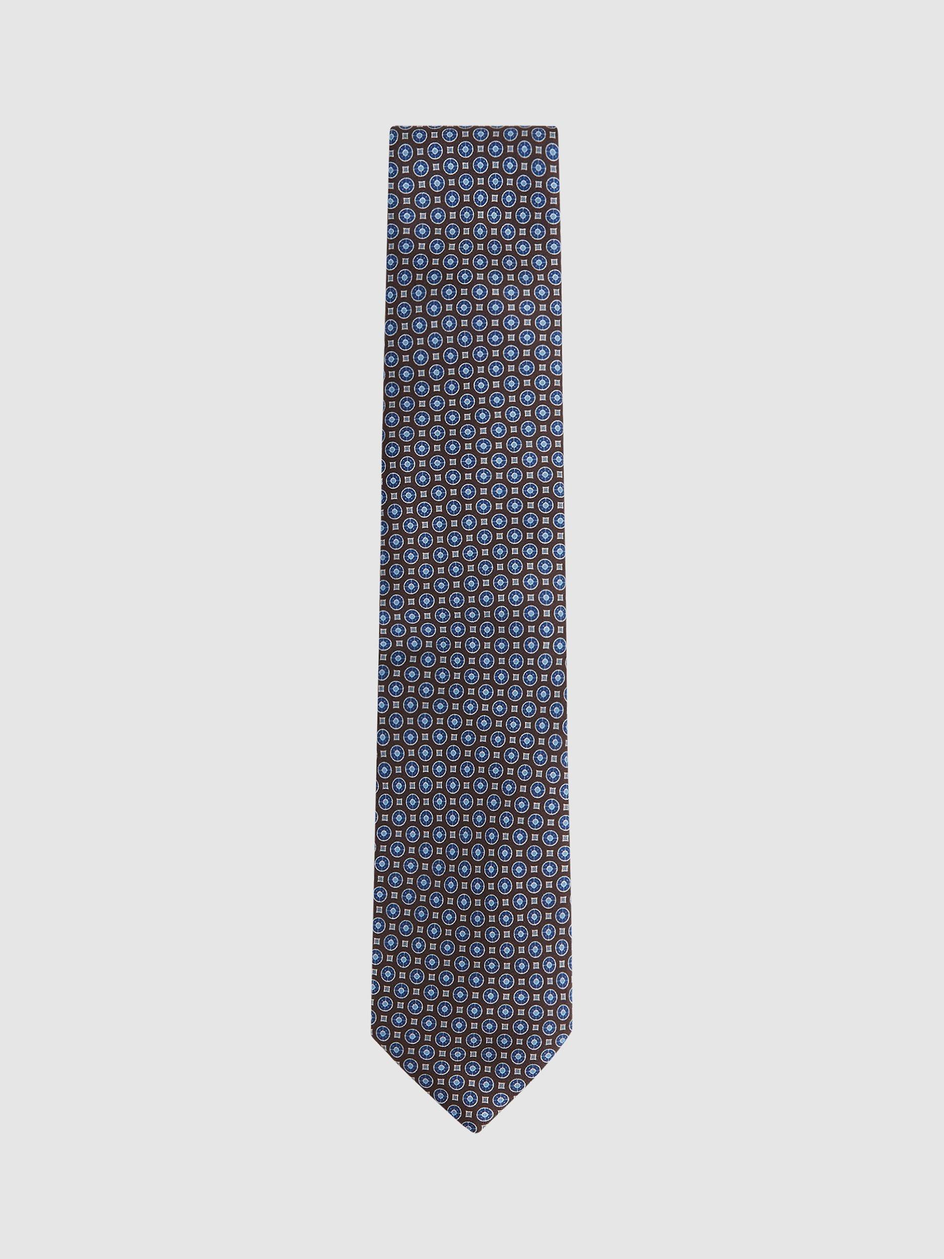 Reiss Erasmo Medallion Silk Tie
