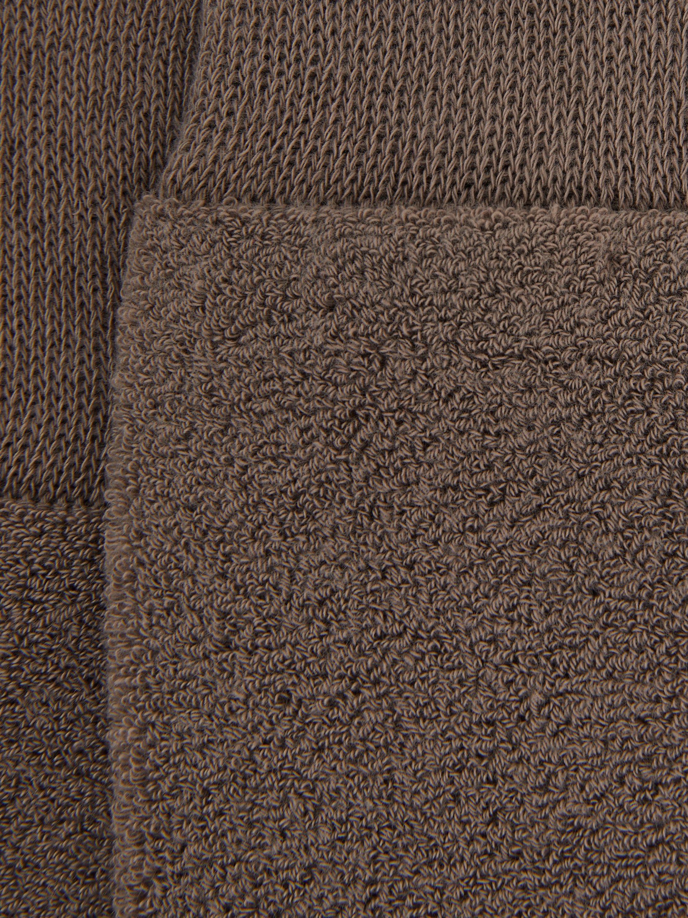 Product image 3 of 3, which shows Reiss Alers Cotton Blend Terry Socks, Taupe, S-M