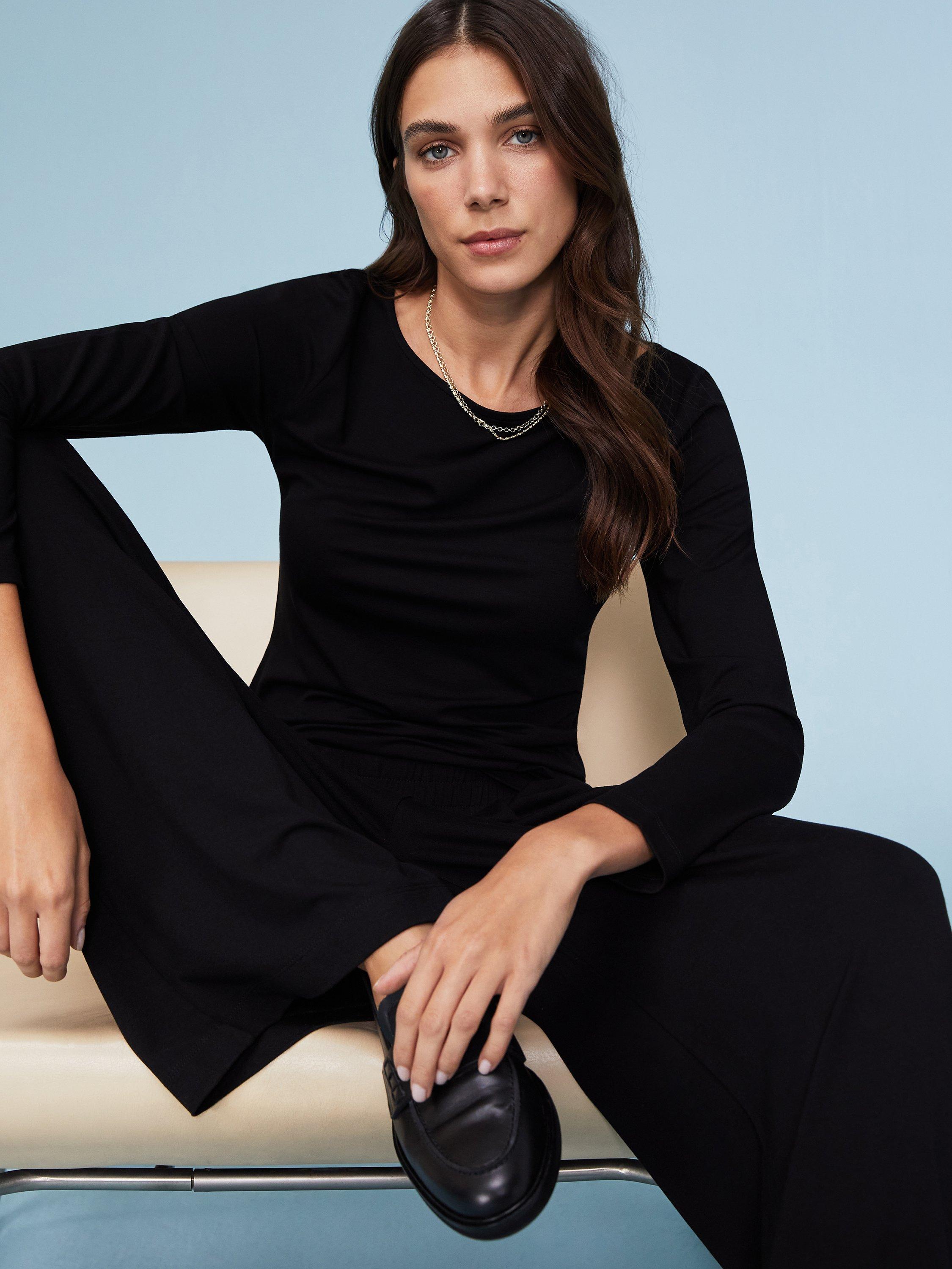 Baukjen May Boat Neck Top, Caviar Black