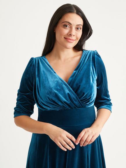 Scarlett & Jo Verity Maxi Gown Dress - view 2, Teal