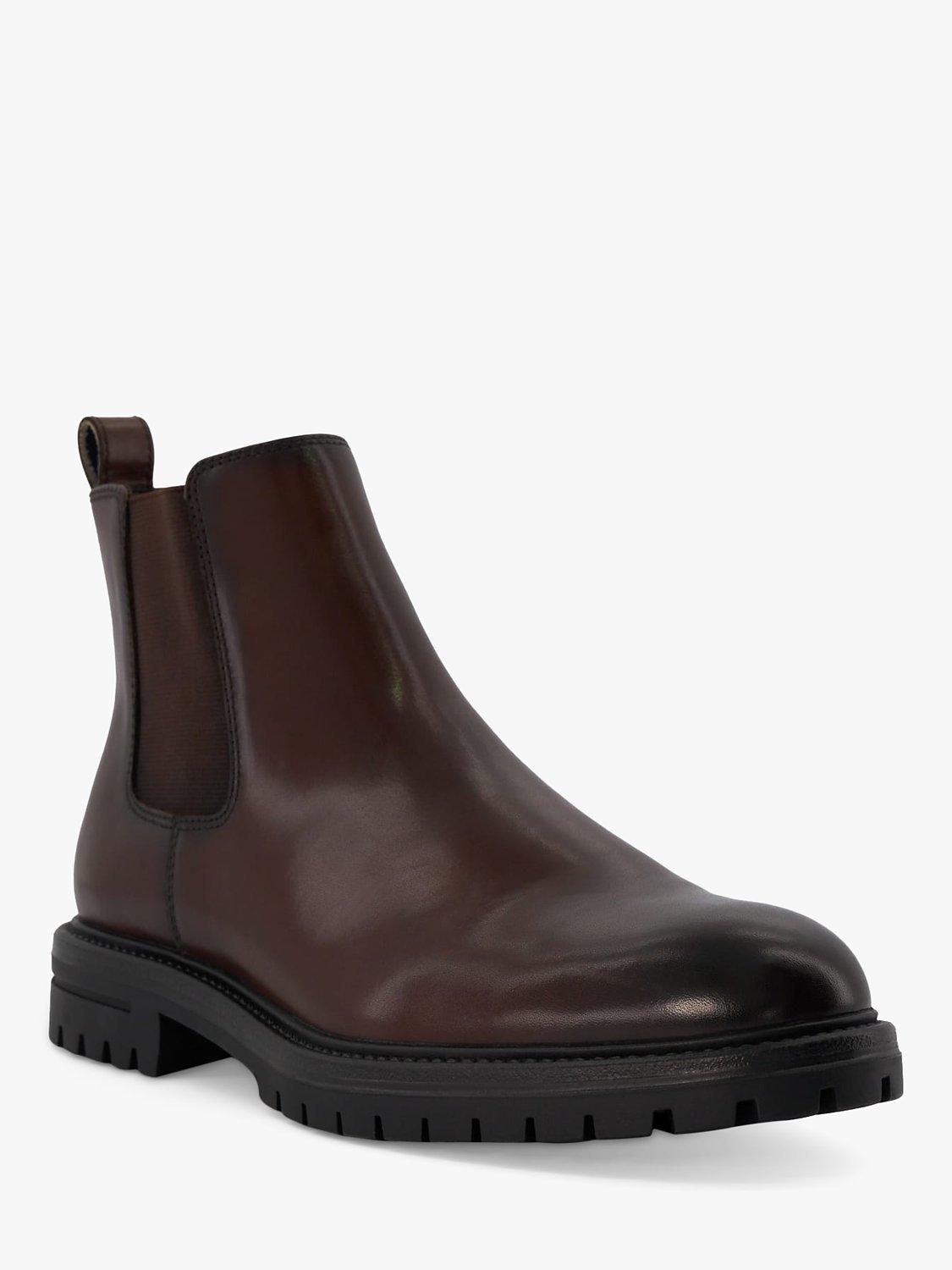 Dune Created Leather Chelsea Boots Black