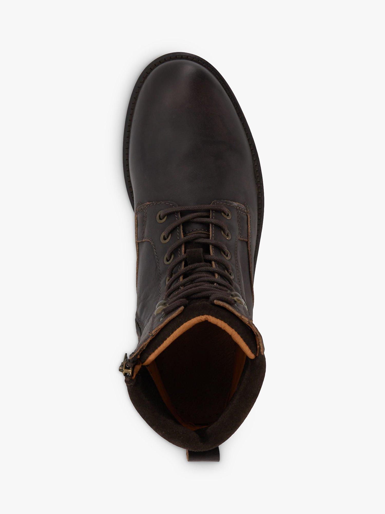 Product image 4 of 4, which shows Dune London Cadogan Leather Ankle Boots, Dark Brown, 7