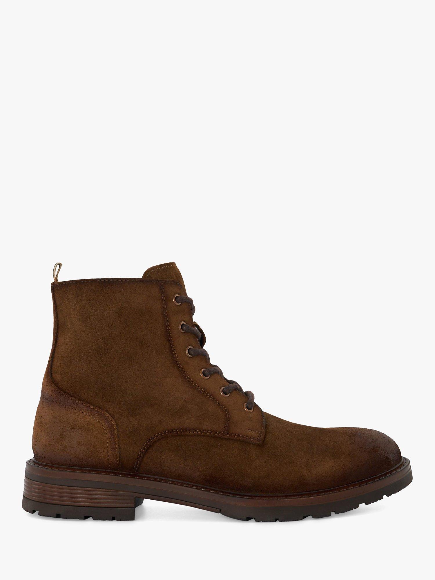Product image 1 of 4, which shows Dune Cheshires Suede Boots, Tan, 11