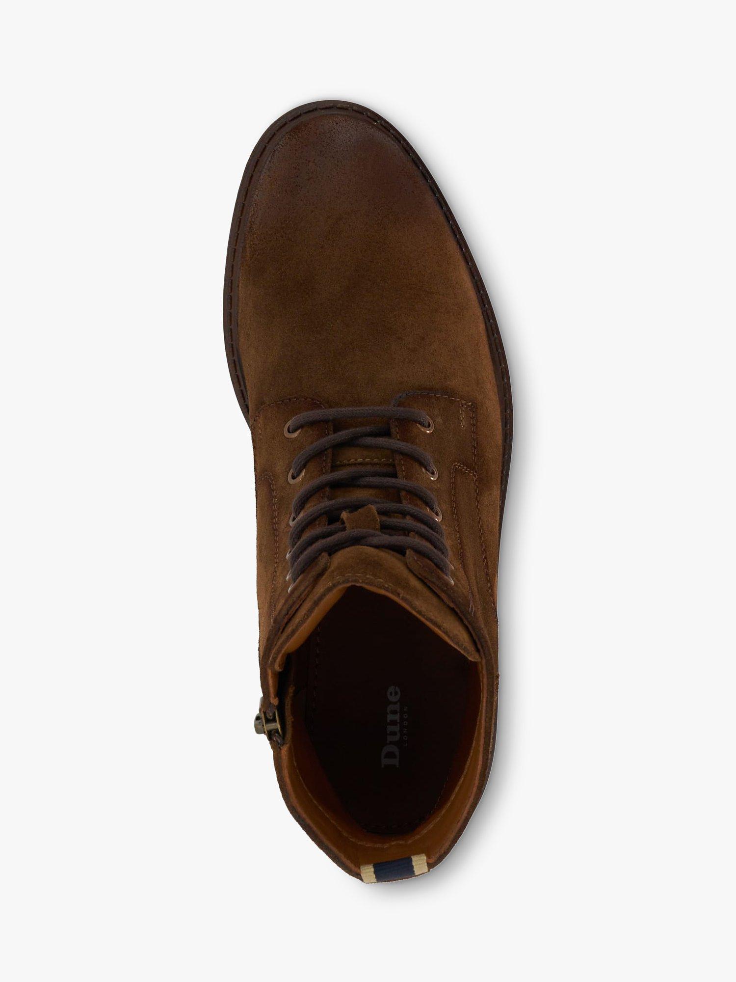 Product image 4 of 4, which shows Dune Cheshires Suede Boots, Tan, 11
