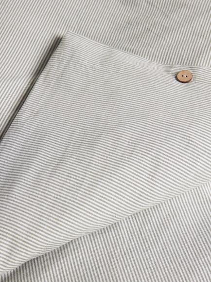 John Lewis Harlton Pure Cotton Weave Bedding - view 2, Grey/Multi