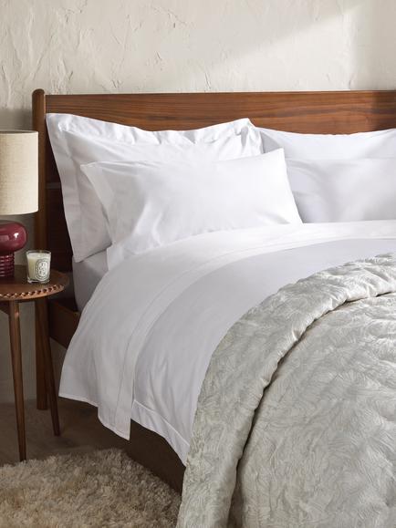 John Lewis Collection Luxury Suvin Cotton & TENCEL™, 900 Thread Count Bedding - view 2, White