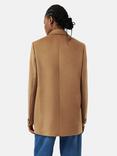 Jigsaw Wool Tailored Blazer Coat, Camel