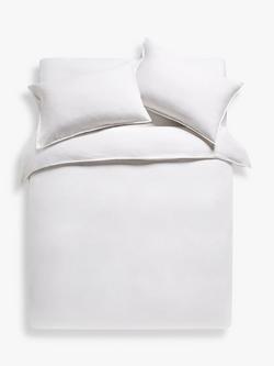 John Lewis The Ultimate Collection Luxury Linen & Mulberry Silk Bedding, White