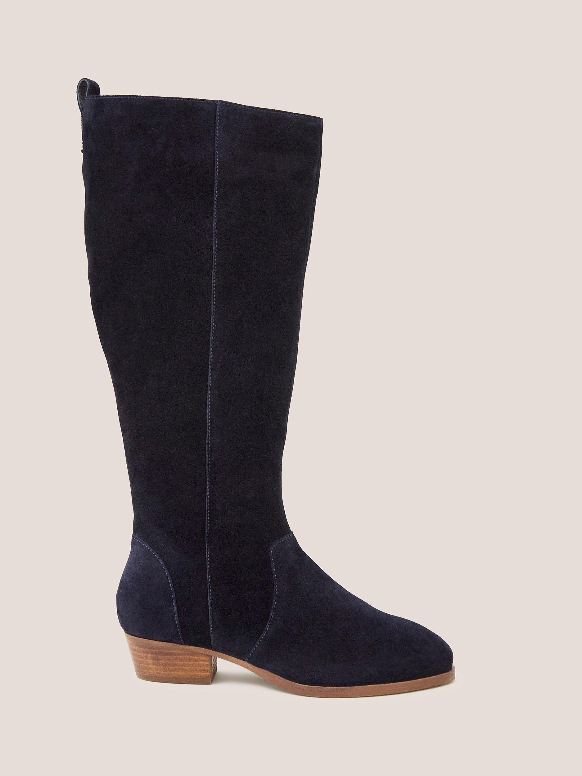 White Stuff Wide Fit Suede Knee High Boots