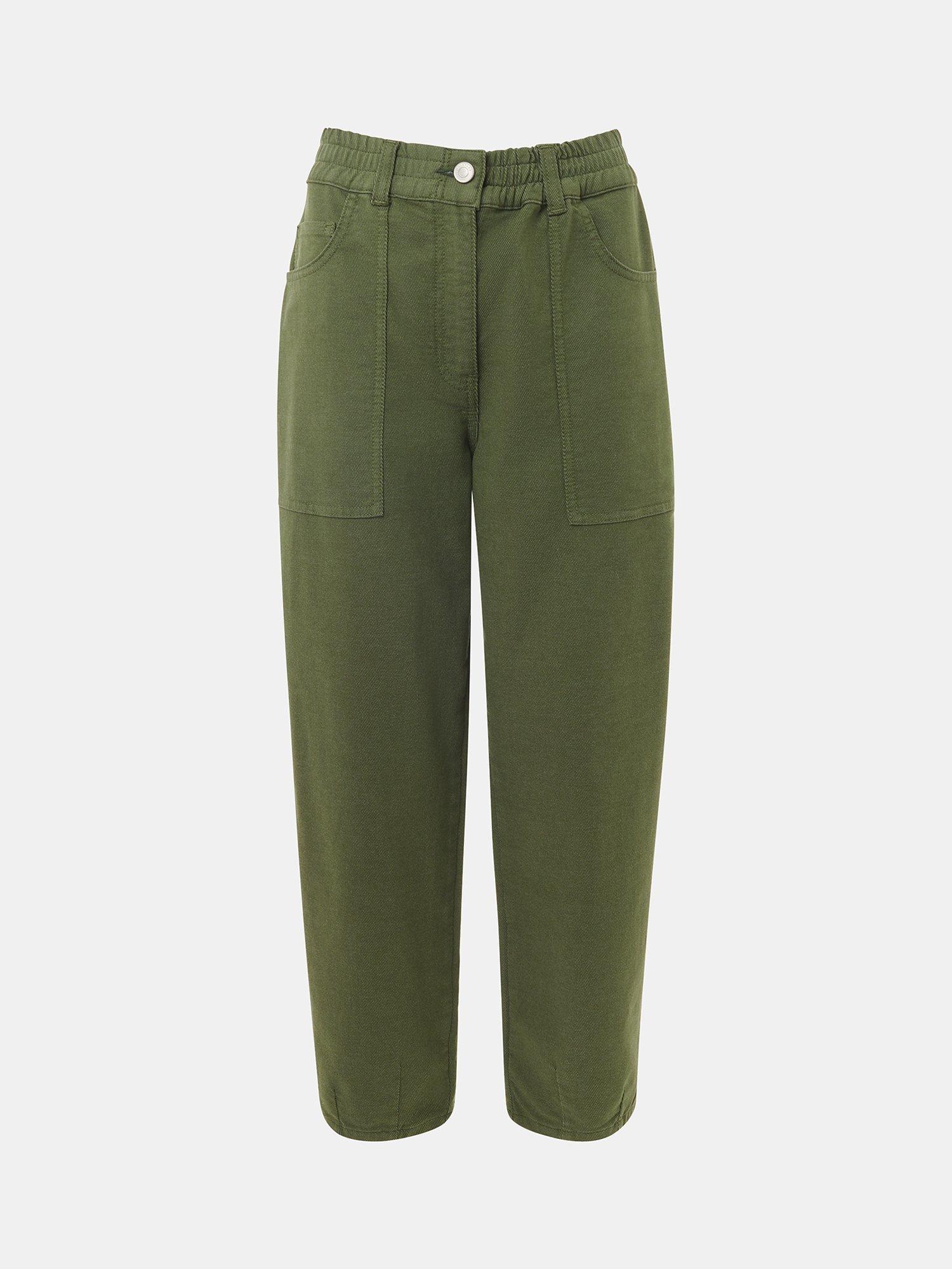 Product image 6 of 6, which shows Whistles Tessa Casual Trousers, Khaki, 16