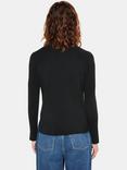 Whistles Maja Knitted Roll Neck Jumper, Black