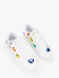 Kurt Geiger London Kids' Mini Lane Love Leather Trainers