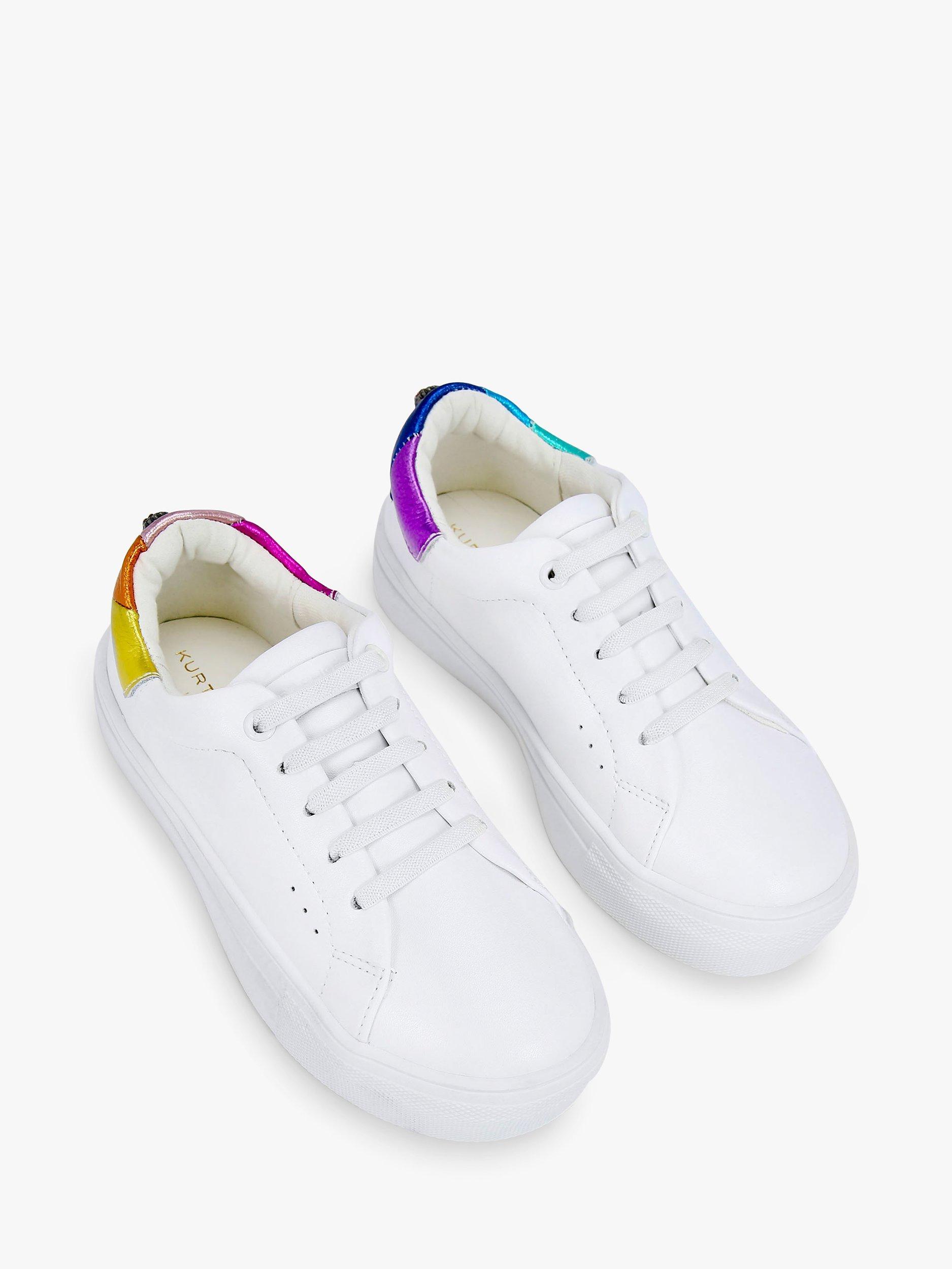 Product image 2 of 5, which shows Kurt Geiger London Kids' Mini Laney Eagle Trainers, Multi, 10 Jnr