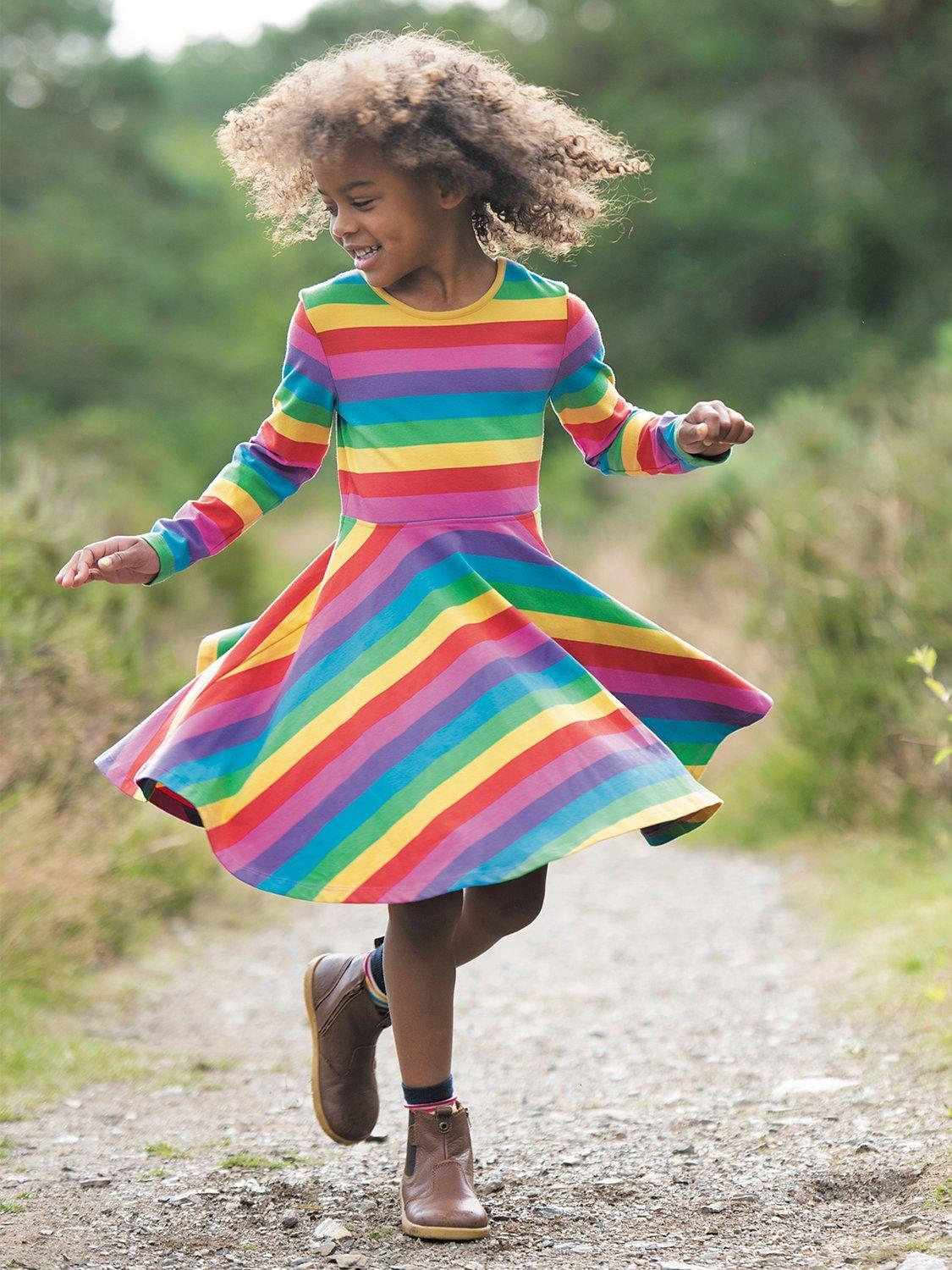 Frugi Kids Sofia Skater Dress Multi