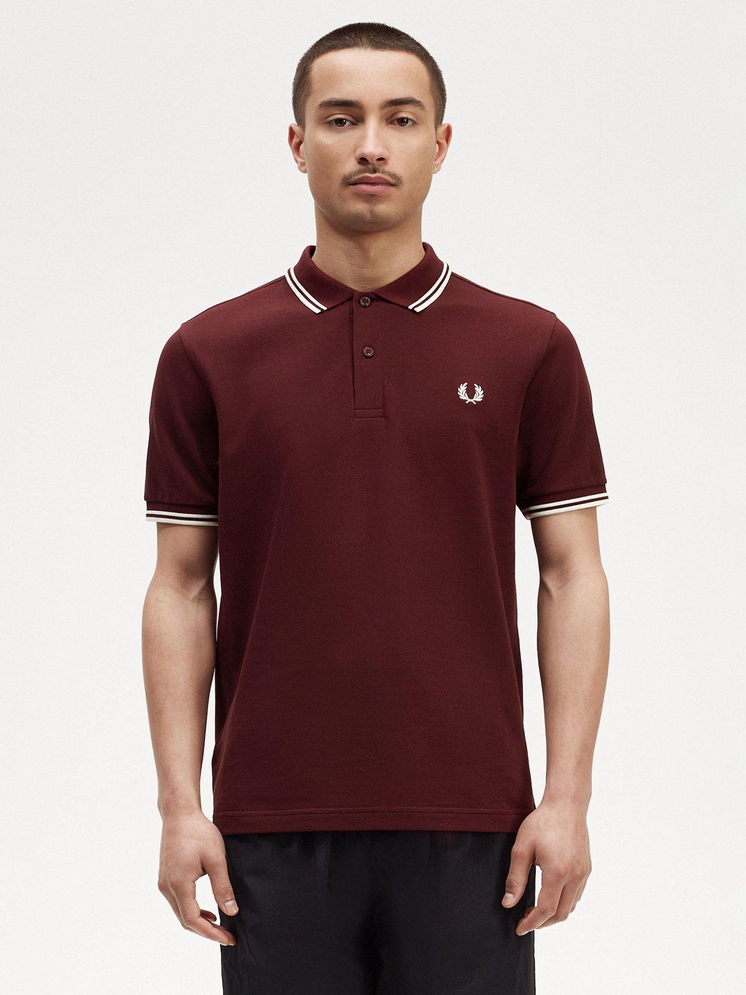 Fred Perry Twin Tipped Regular Fit Polo Shirt Red