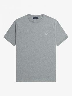 Fred Perry Ringer Crew Neck T-Shirt, Steel Marl
