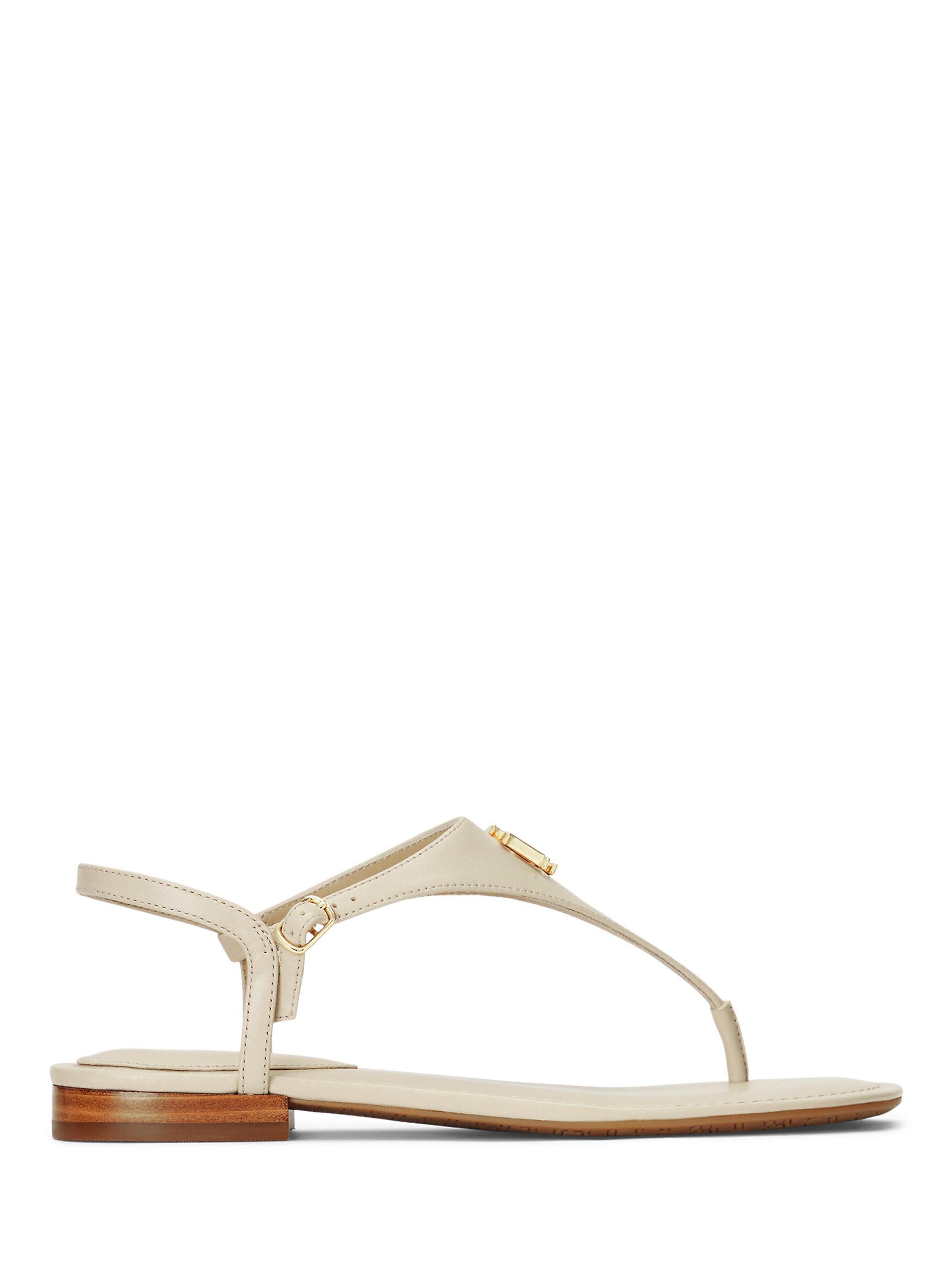 Lauren Ralph Lauren Ellington Leather Sandals, Explorer Sand