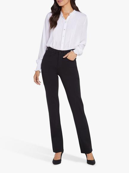 Sculpt Her Marilyn Straight Leg Jersey Trousers, Black