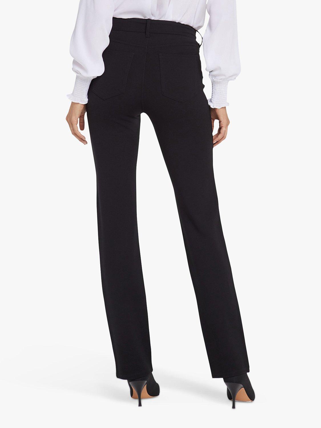 Product image 2 of 6, which shows Sculpt Her Marilyn Straight Leg Jersey Trousers, Black, 4R