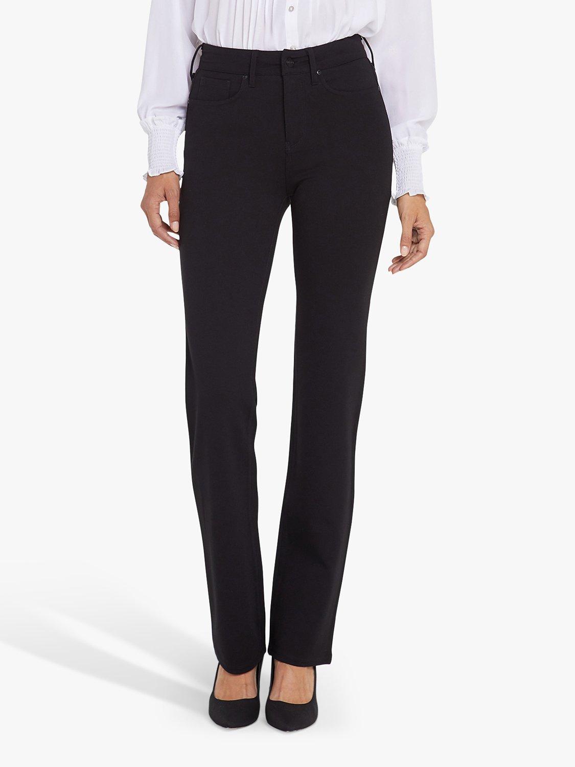 Product image 3 of 6, which shows Sculpt Her Marilyn Straight Leg Jersey Trousers, Black, 4R