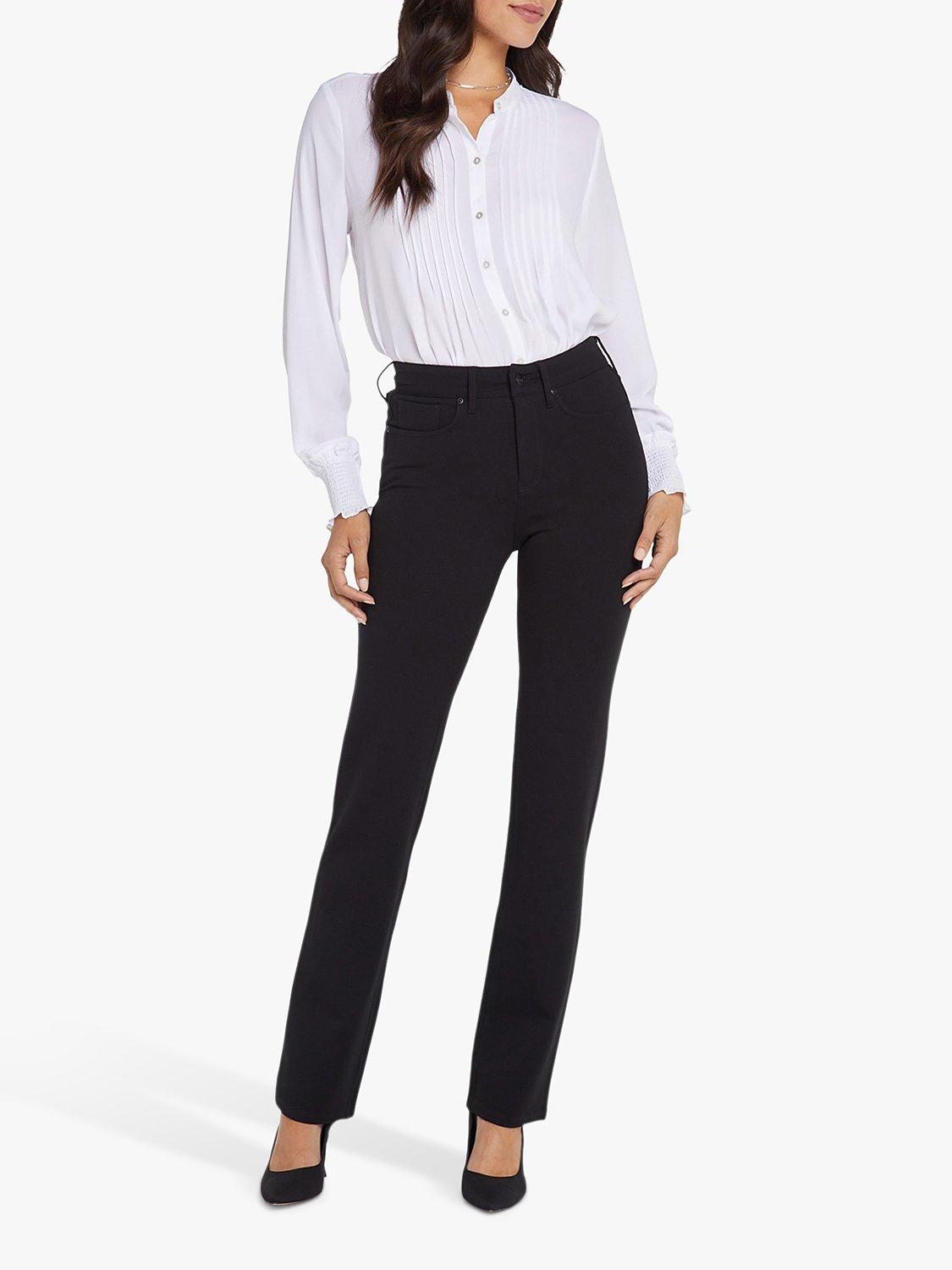Product image 4 of 6, which shows Sculpt Her Marilyn Straight Leg Jersey Trousers, Black, 4R