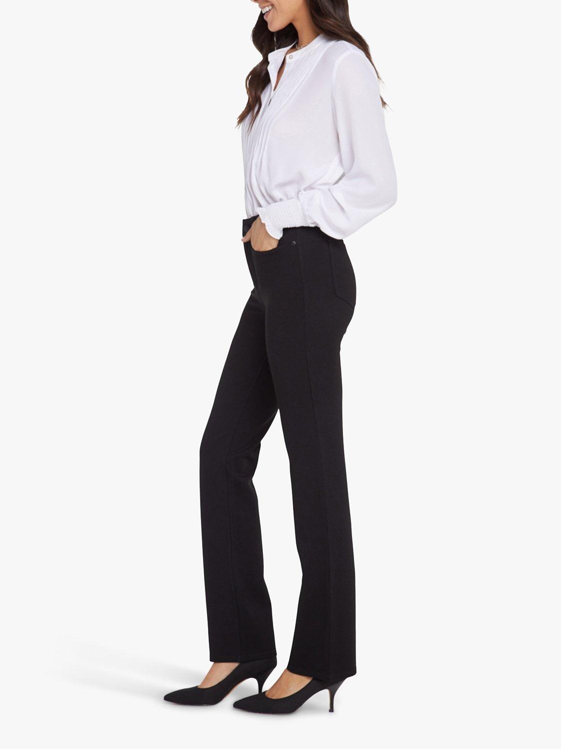 Product image 5 of 6, which shows Sculpt Her Marilyn Straight Leg Jersey Trousers, Black, 4R
